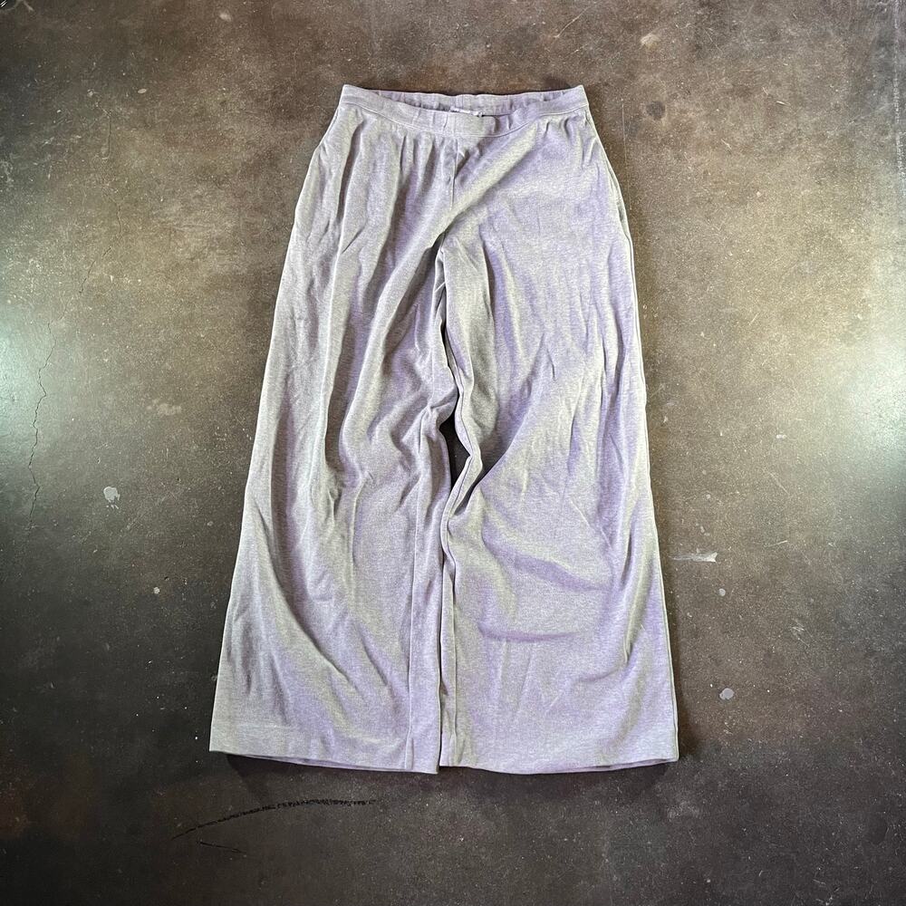 joan vass baggy wideleg comfy cotton blend womens sweatpants with pockets